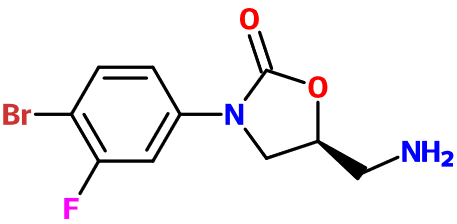 (image for) MC005217 (S)-5-(Aminomethyl)-3-(4-bromo-3-fluorophenyl)oxazolidin-2-one